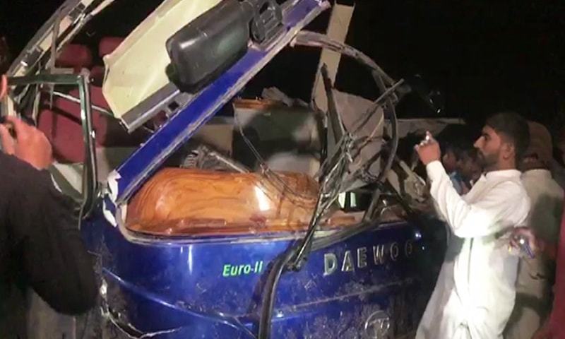 Pakistan Express collide with passenger bus