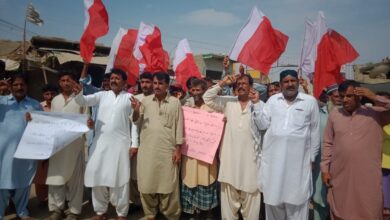 Protest against shortage of water at Faridabad