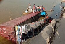 Bridge collapsed at Faridabad