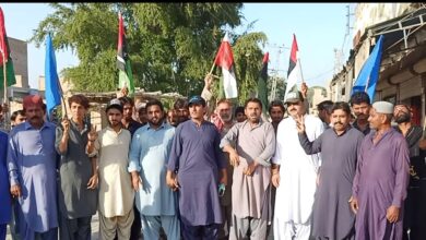 PPP activists protesting